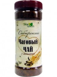 Чай Экоцвет чаговый тонизирующий с женьшенем 90 г