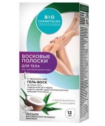 Восковые полоски для депиляции для тела, BioCosmetolog Professional (БиоКосметолог) №12