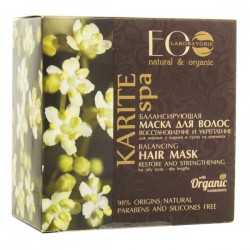 Маска для волос Ecolab Карите СПА балансирующая восстановление и укрепление для волос жирных у корней и сухих на кончиках 200 мл