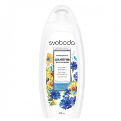 Шампунь Svoboda Natural для сухих волос увлажняющий (экстракт василька календулы пантенол) 430 мл