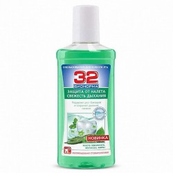 Ополаскиватель для полости рта 32 бионорма защита от налета свежесть дыхания 250 мл