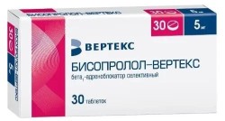 Бисопролол-Вертекс табл. п/о пленочной 5 мг 30 шт.