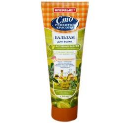 Бальзам для волос Сто рецептов красоты 7 активных масел 200 мл