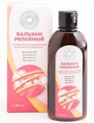 Бальзам для волос Простой рецепт репейный с комплексом витаминов для укрепления волос 250 мл