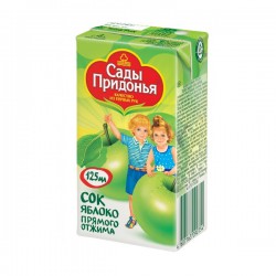 Сок для детей Сады Придонья яблоко прямого отжима с 3 мес 125 г