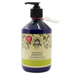 Бальзам для волос 100 живительных трав Агафьи Березовый Лекарь Глубокое питание и восстановление 500 мл