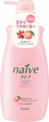 Шампунь Kracie Наиве восстанавливающий для сухих волос персик и масло шиповника 400 мл