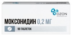 Моксонидин табл. п/о пленочной 0.2 мг 90 шт.