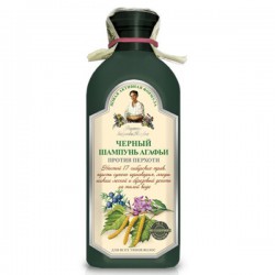 Шампунь Рецепты бабушки Агафьи черный для всех типов волос против перхоти 350 мл