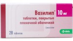 Вазилип, табл. п/о пленочной 10 мг №28